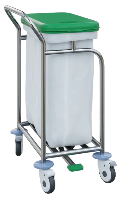 VNP Plus 01 vozík na prádlo a tříděný odpad, víko zelené